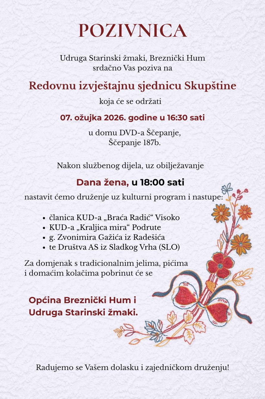 Pozivnica izvjestajna skupstina